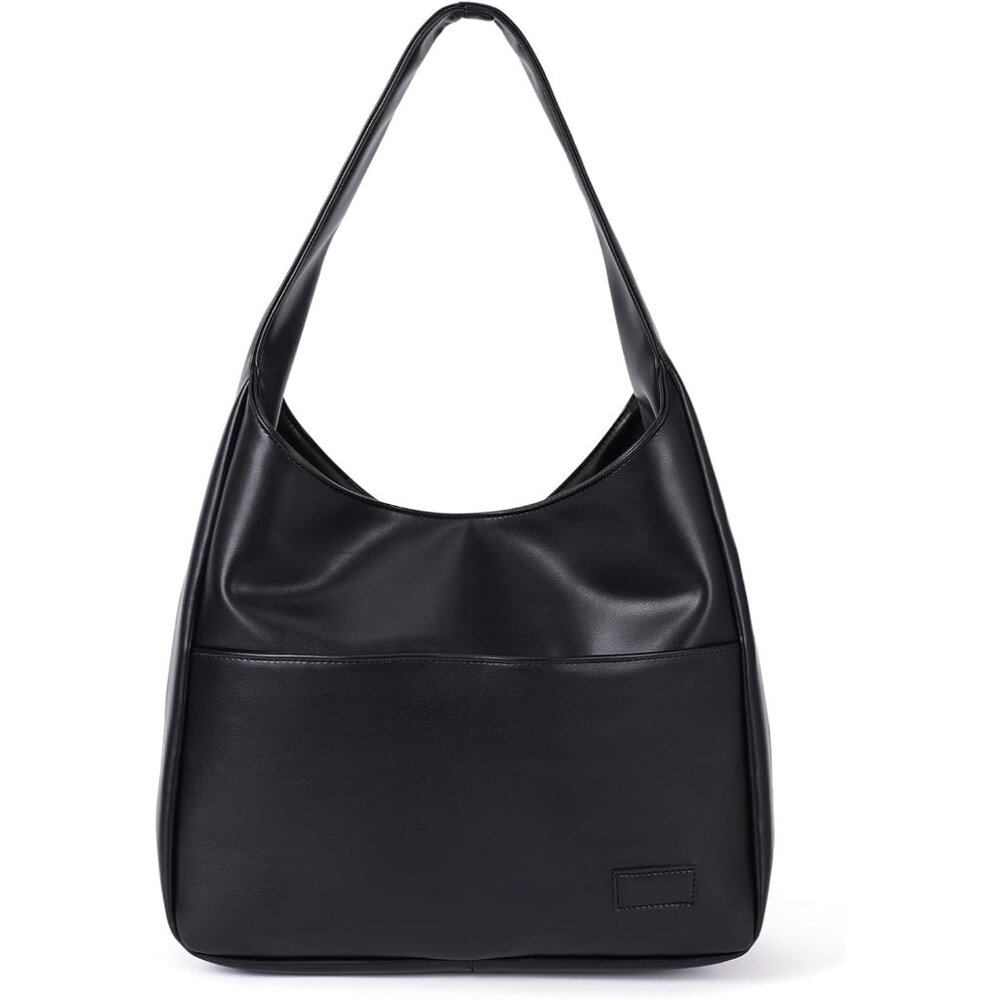 Versatile Vegan Faux Leather Shoulder Bag - Chic Hobo Tote For All Occasions